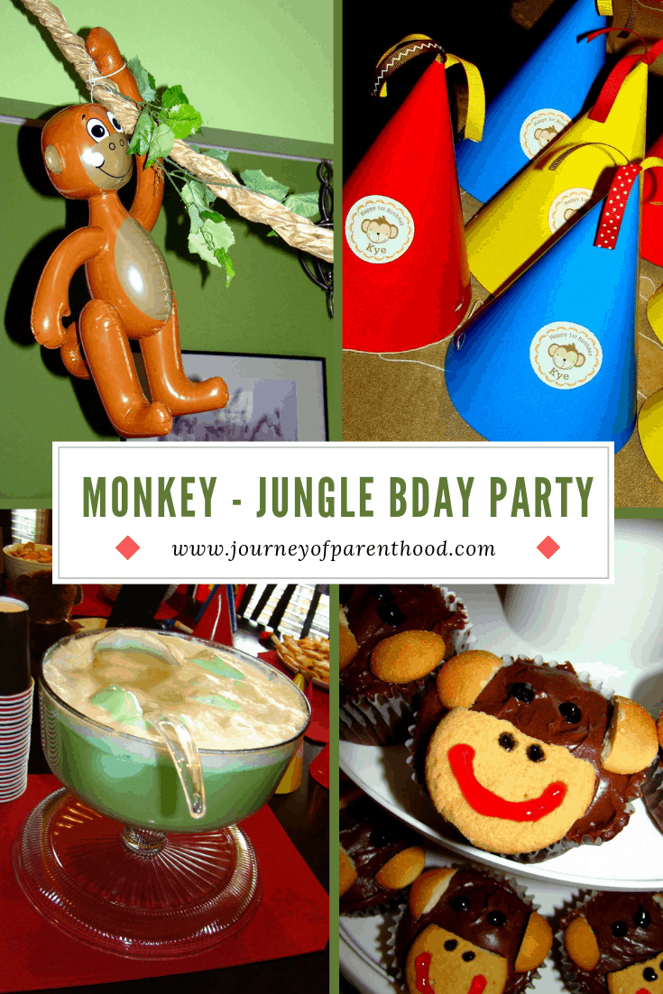 monkey - jungle themed birthday PARTY