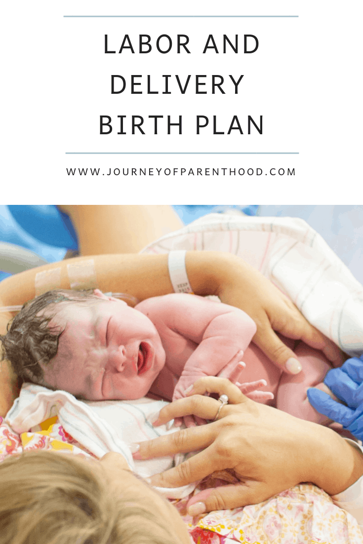sample labor and delivery birth plan