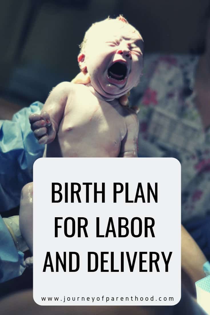 birth plan for labor and delivery