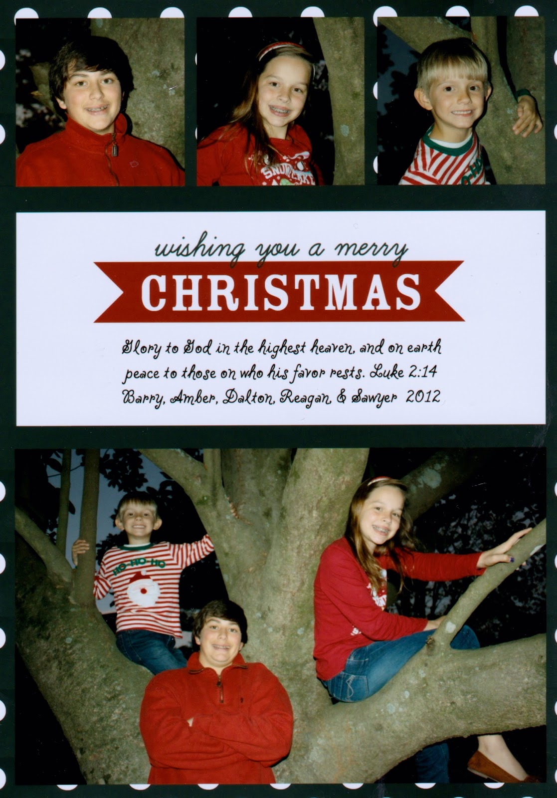 Christmas Card Roll Call 2012