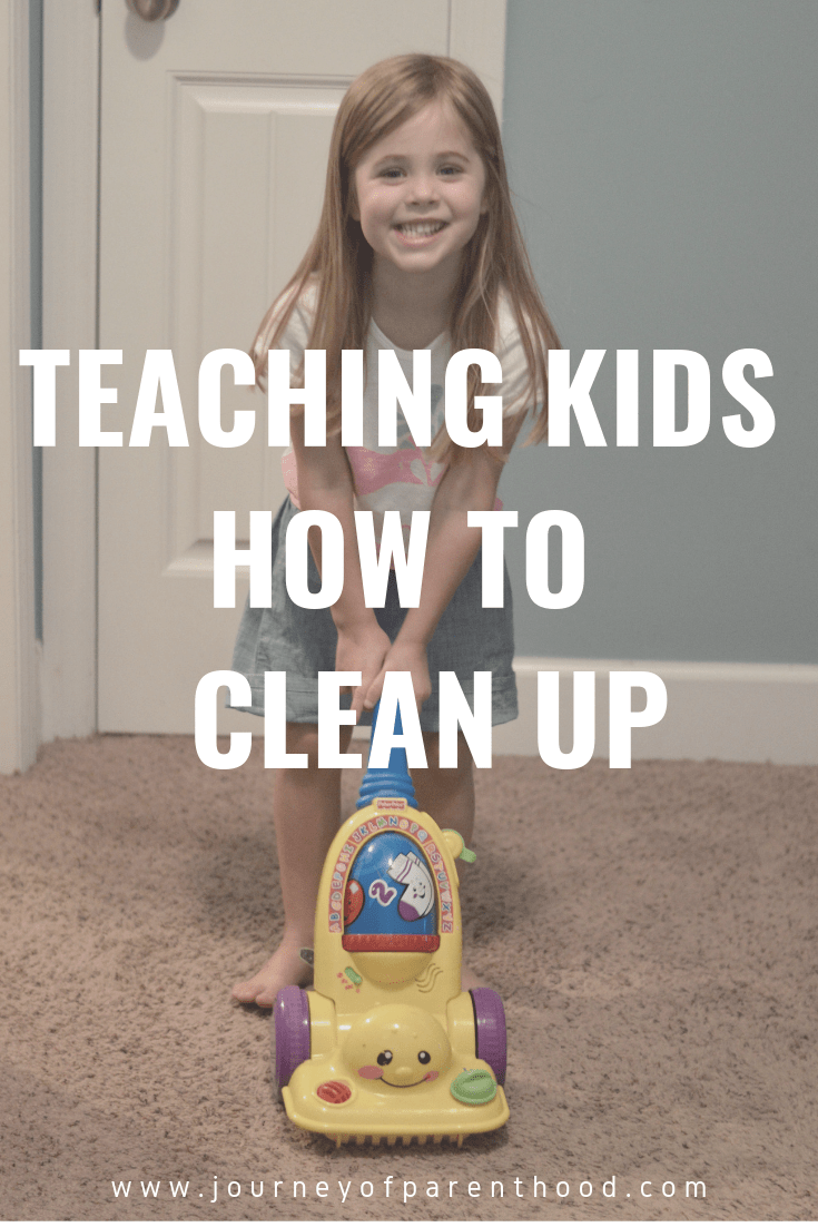 teaching kids how to clean up