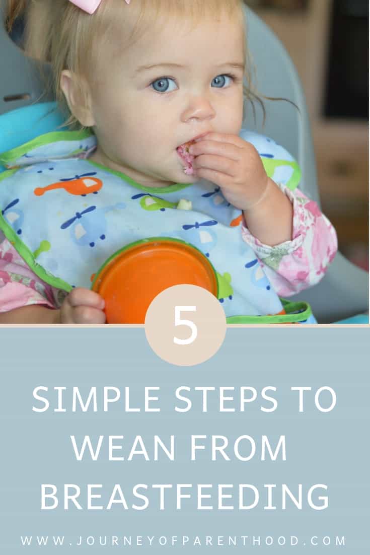 5 steps to wean from breastfeeding