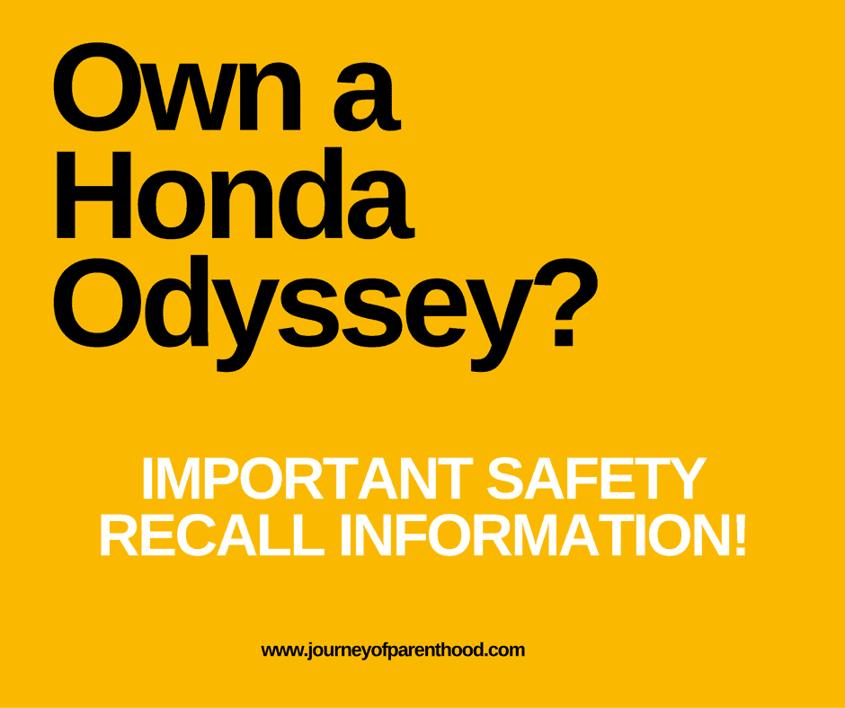 Important Recall for Honda Odyssey Owners!