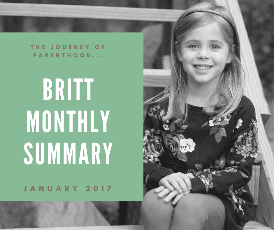 Britt Monthly Recap: January 2017