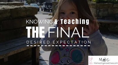 BFBN: Knowing and Teaching the Final Desired Expectation