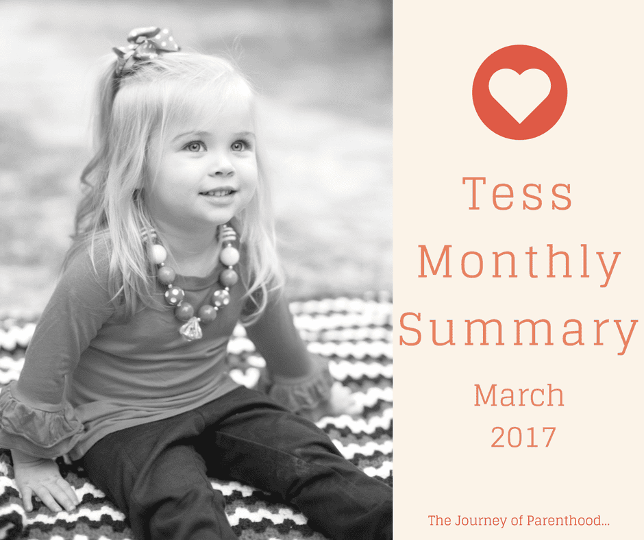 Tess Monthly Summary: March 2017