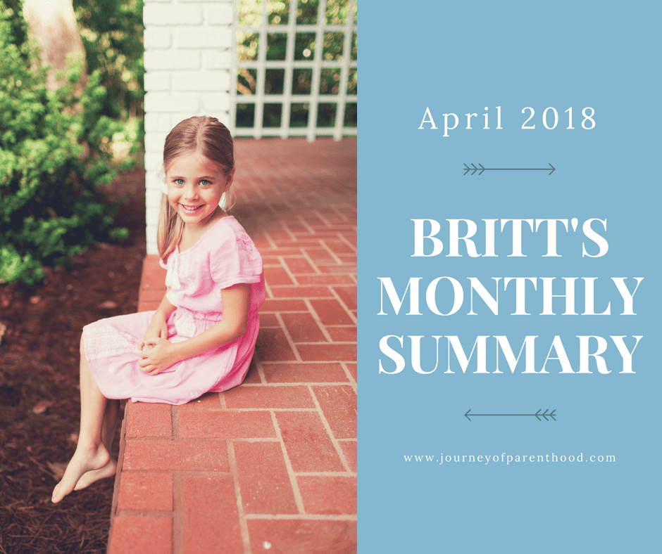 Britt Monthly Summary: April 2018