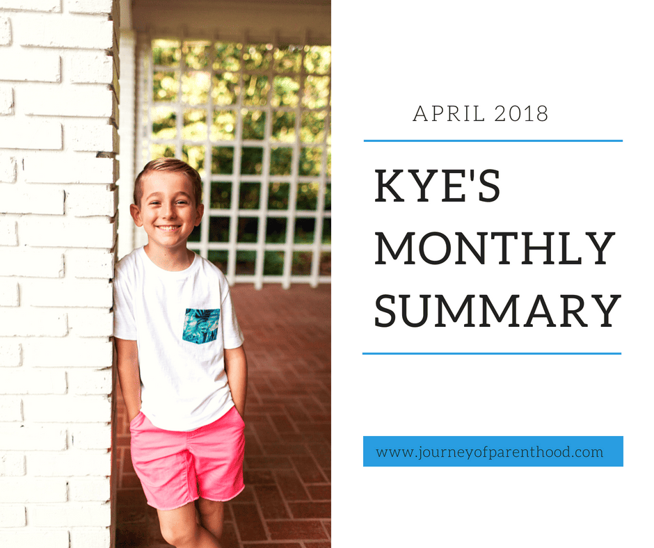 Kye Monthly Summary: April 2018