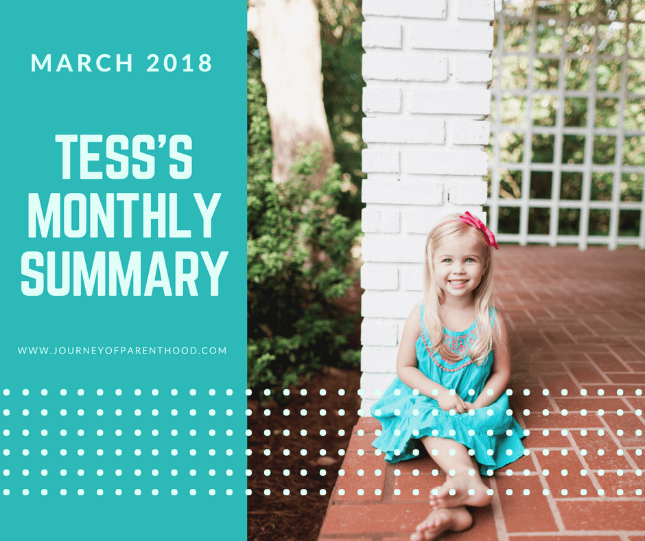 Tess Monthly Summary: March 2018