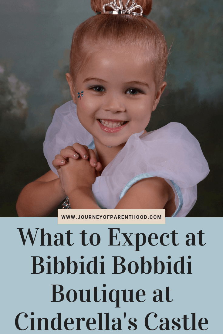 what to expect at bibbidi bobbidi boutique at Disney World