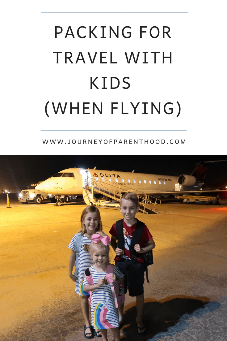 what to pack on a trip with kids when flying