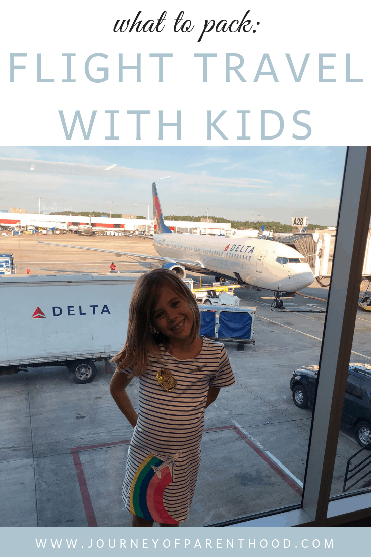what to pack when flying with kids