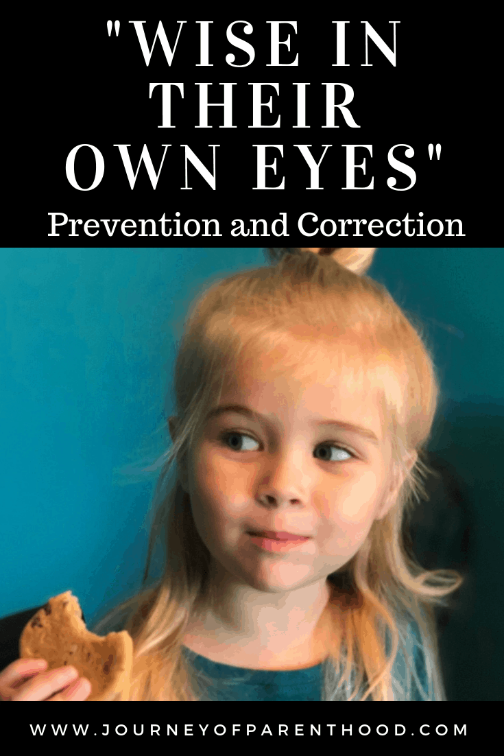 wise in their own eyes prevention and correction of this parenting issue