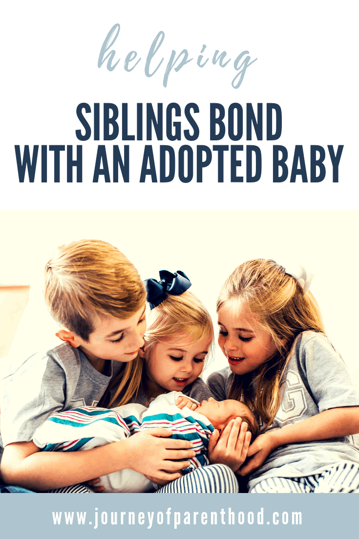 helping siblings bond with an adopted baby