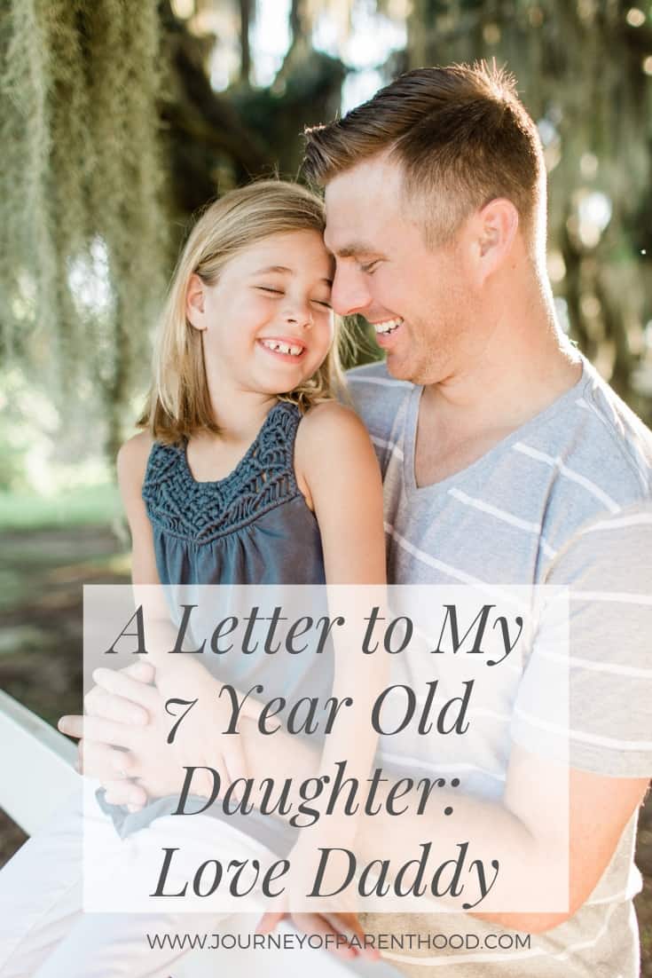 7th birthday letter to daughter from father