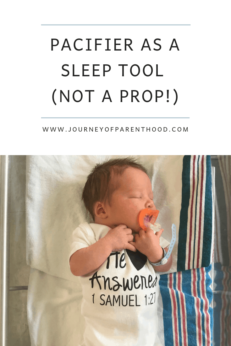 how to use a pacifier as a sleep tool (not prop)