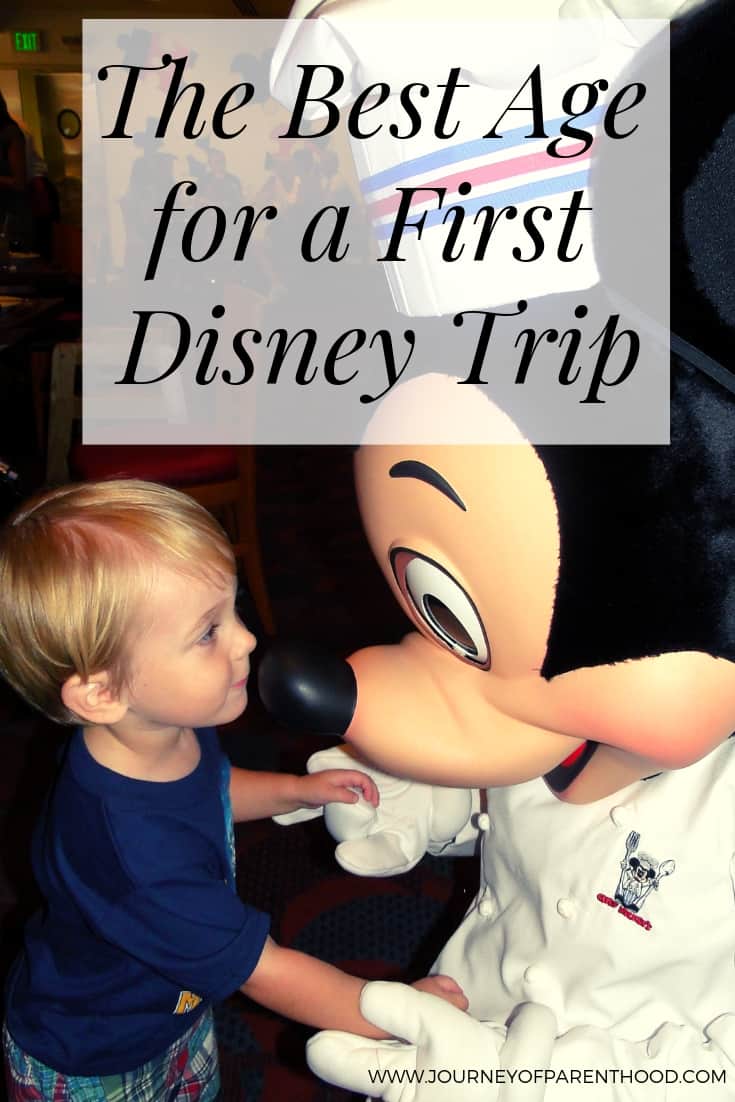 ideal age for first disney visit