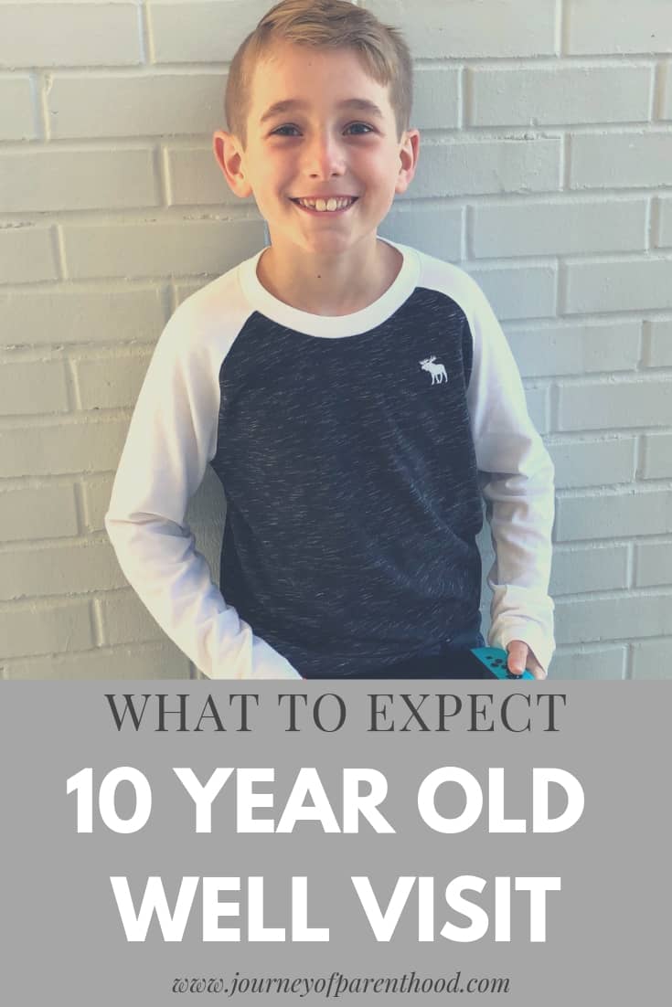 10 year old well visit