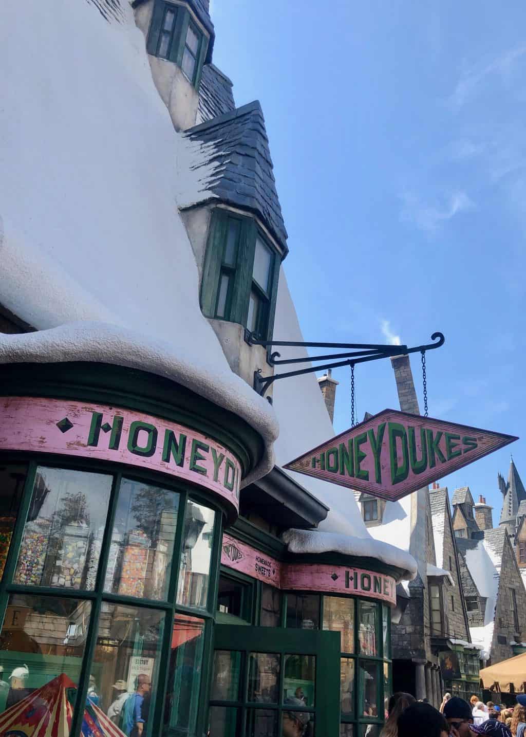 first time at universal studios orlando the wizarding world of harry potter honeydukes