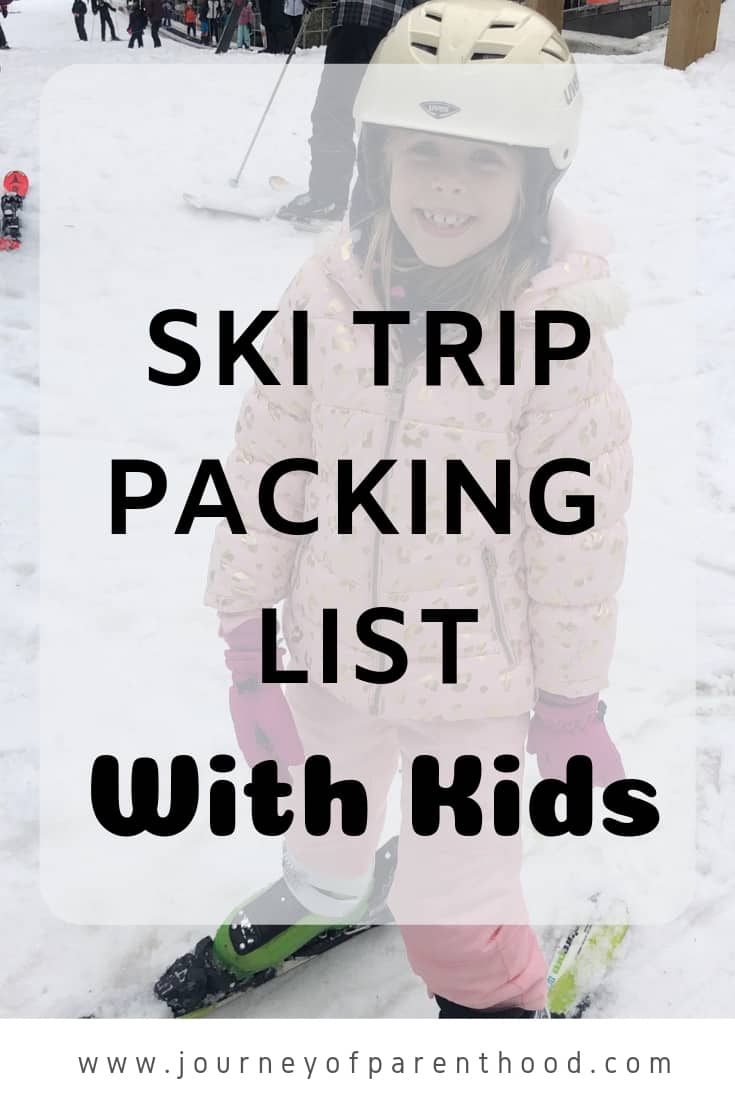 ski trip packing list with kids