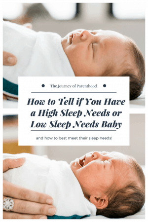 how to tell if you have a high sleep needs or low sleep needs baby