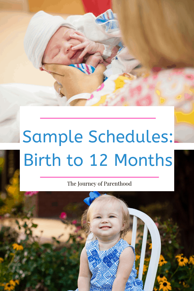 sample schedules birth to 12 months