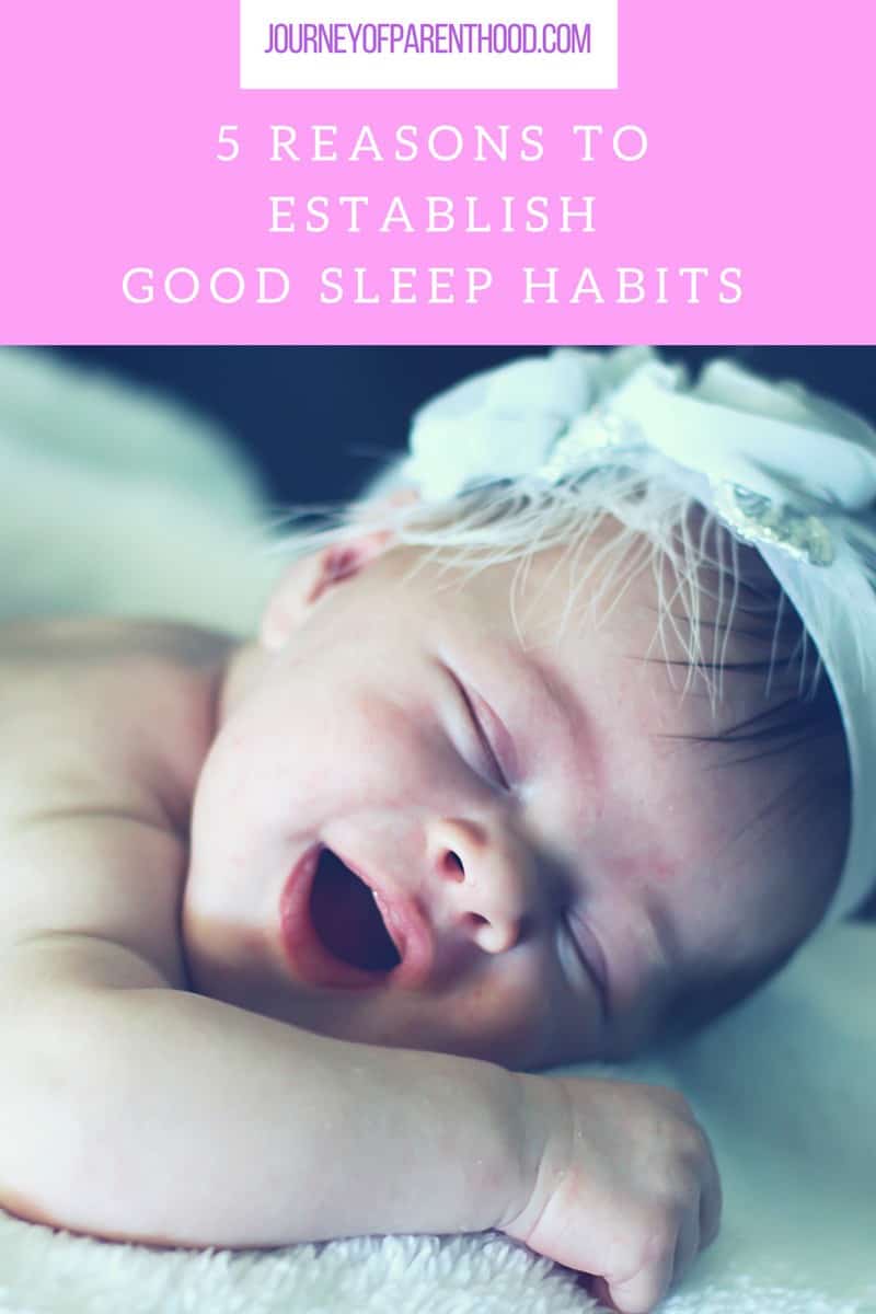 pinterst image 5 reasons to establish good sleep habits