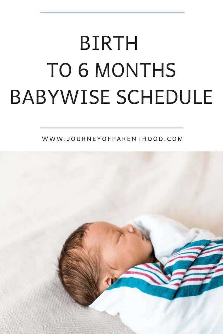 birth to six month babywise schedule