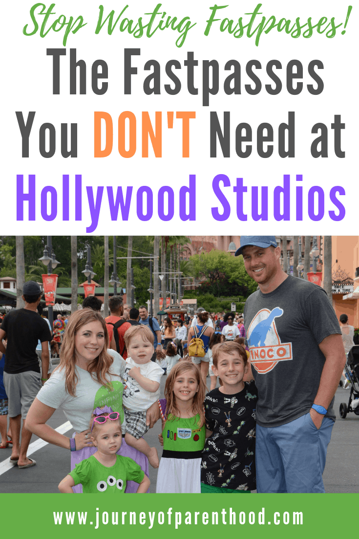 the fastpasses you don't need at Hollywood Studios