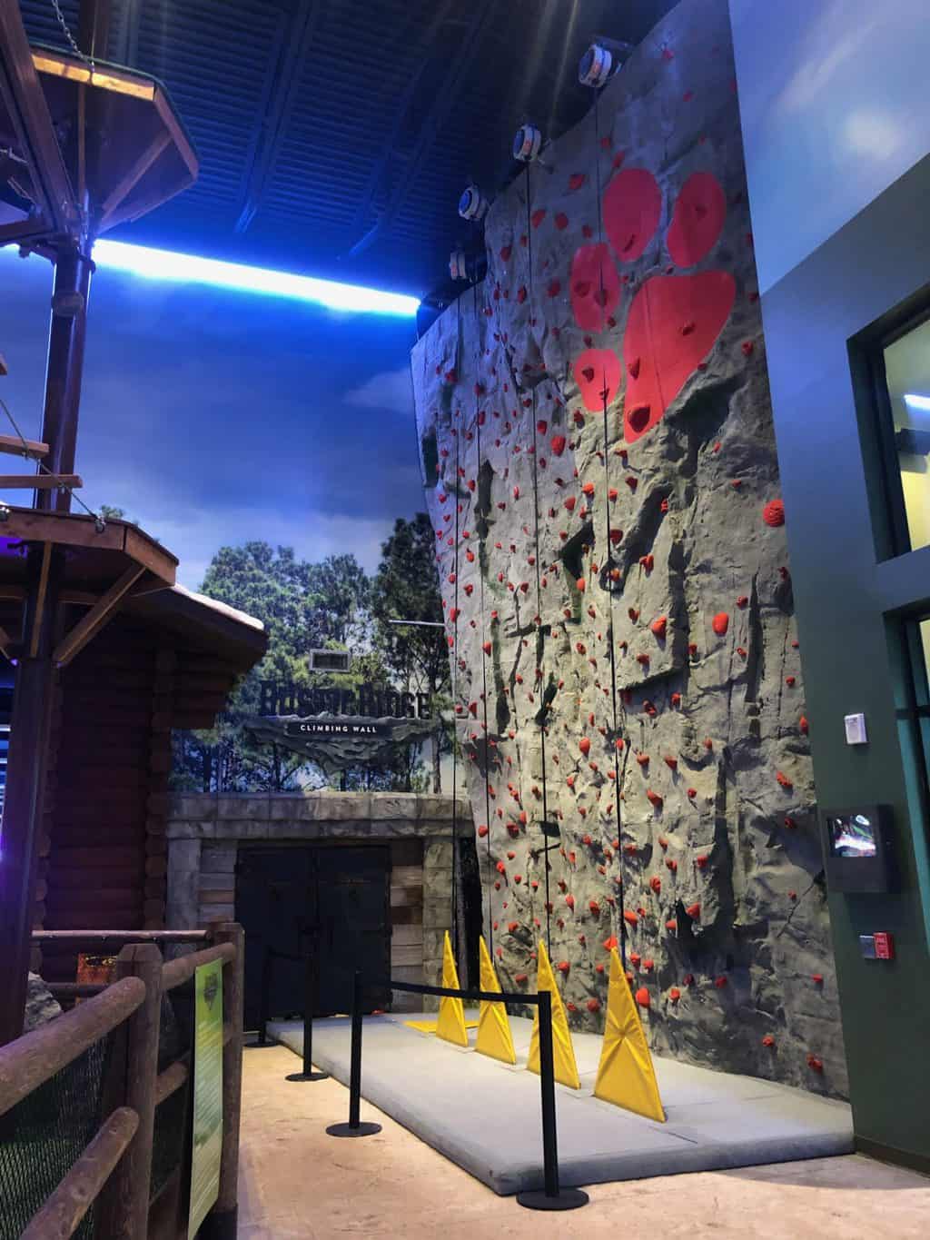 rustic ridge climbing wall