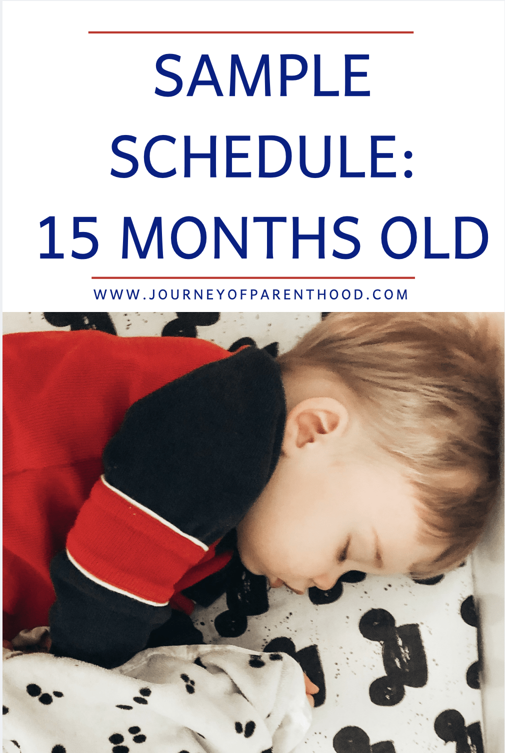 sample schedule for 15 months old