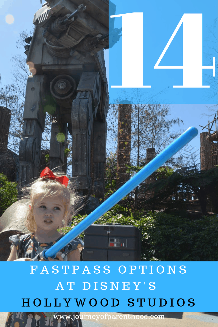 14 fastpass options at Disney's Hollywood Studios