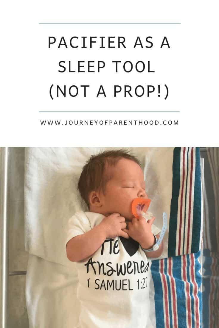 pacifier as a sleep tool not a prop