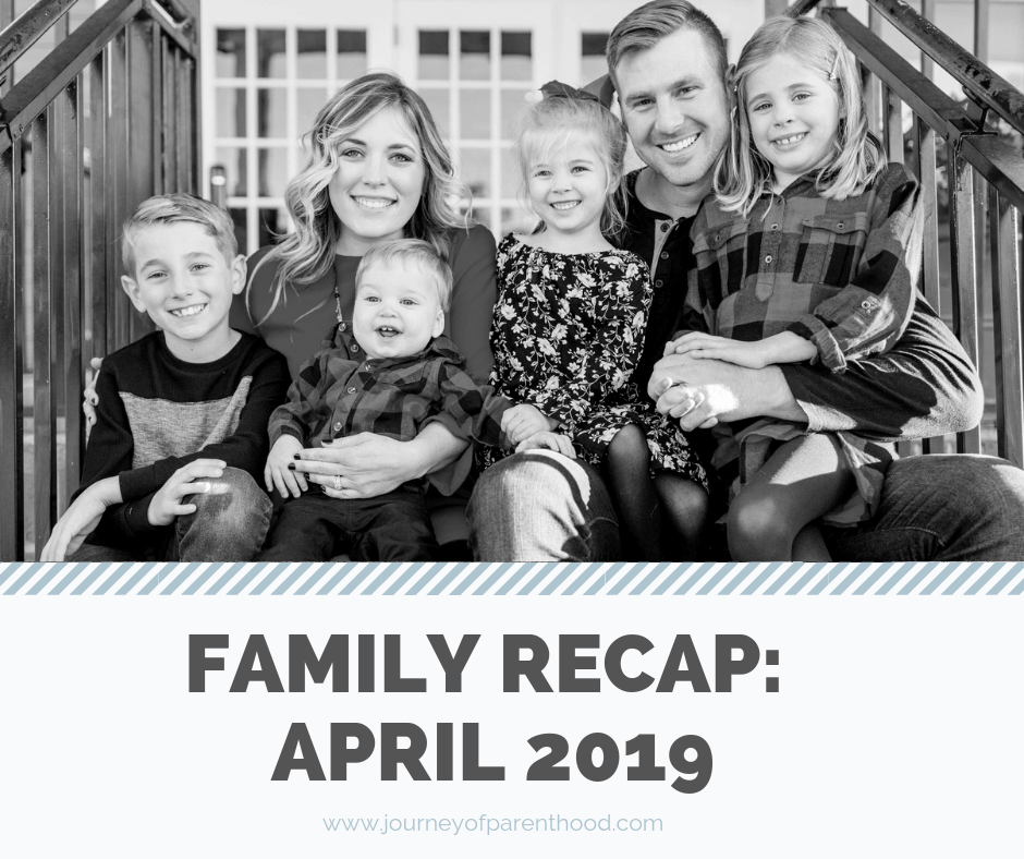 pinable image: family recap from April 2019