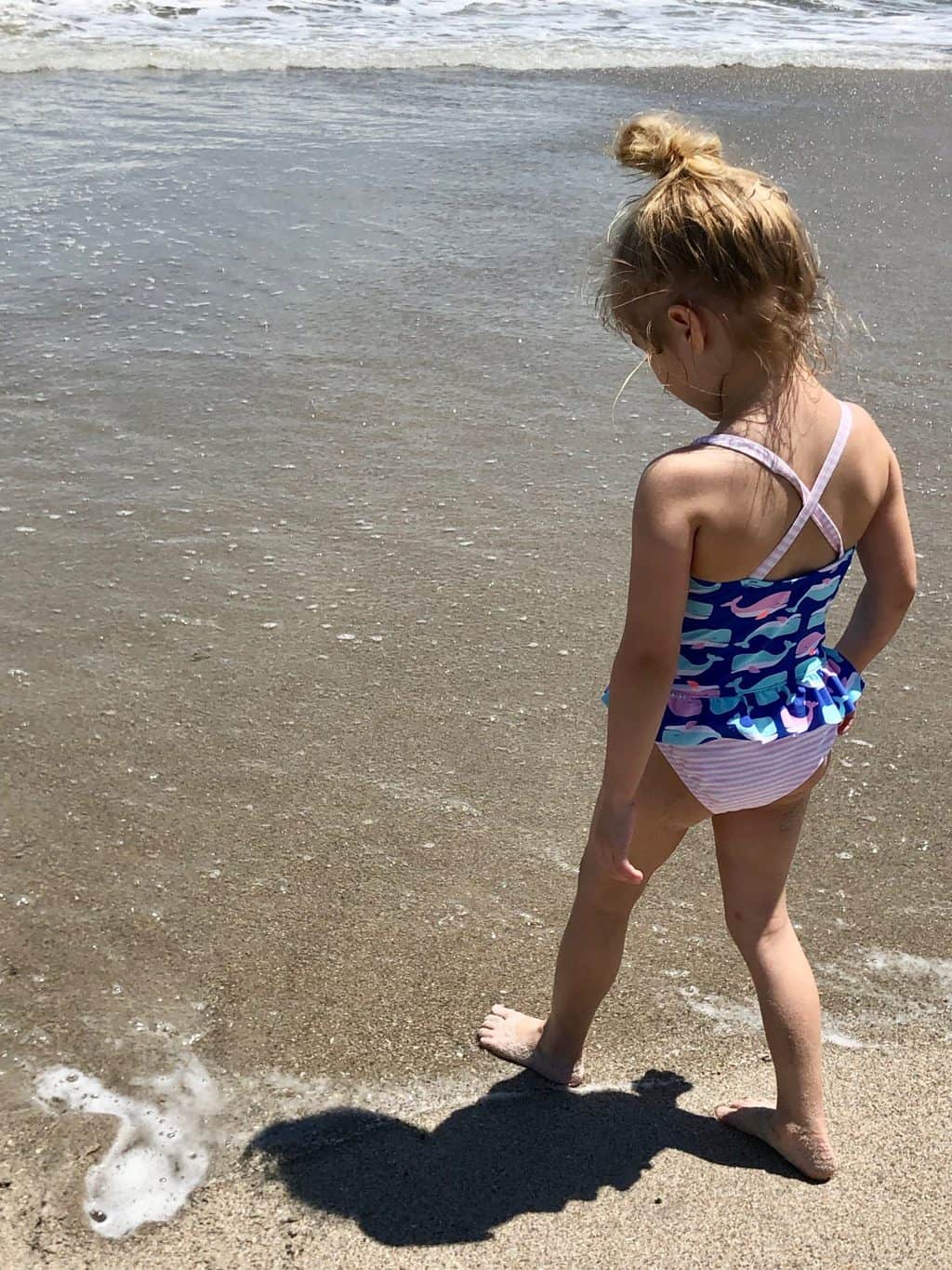 tess at beach