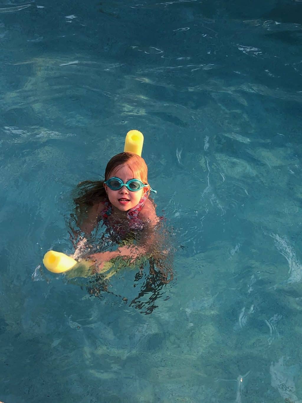 kids swimming and cookies