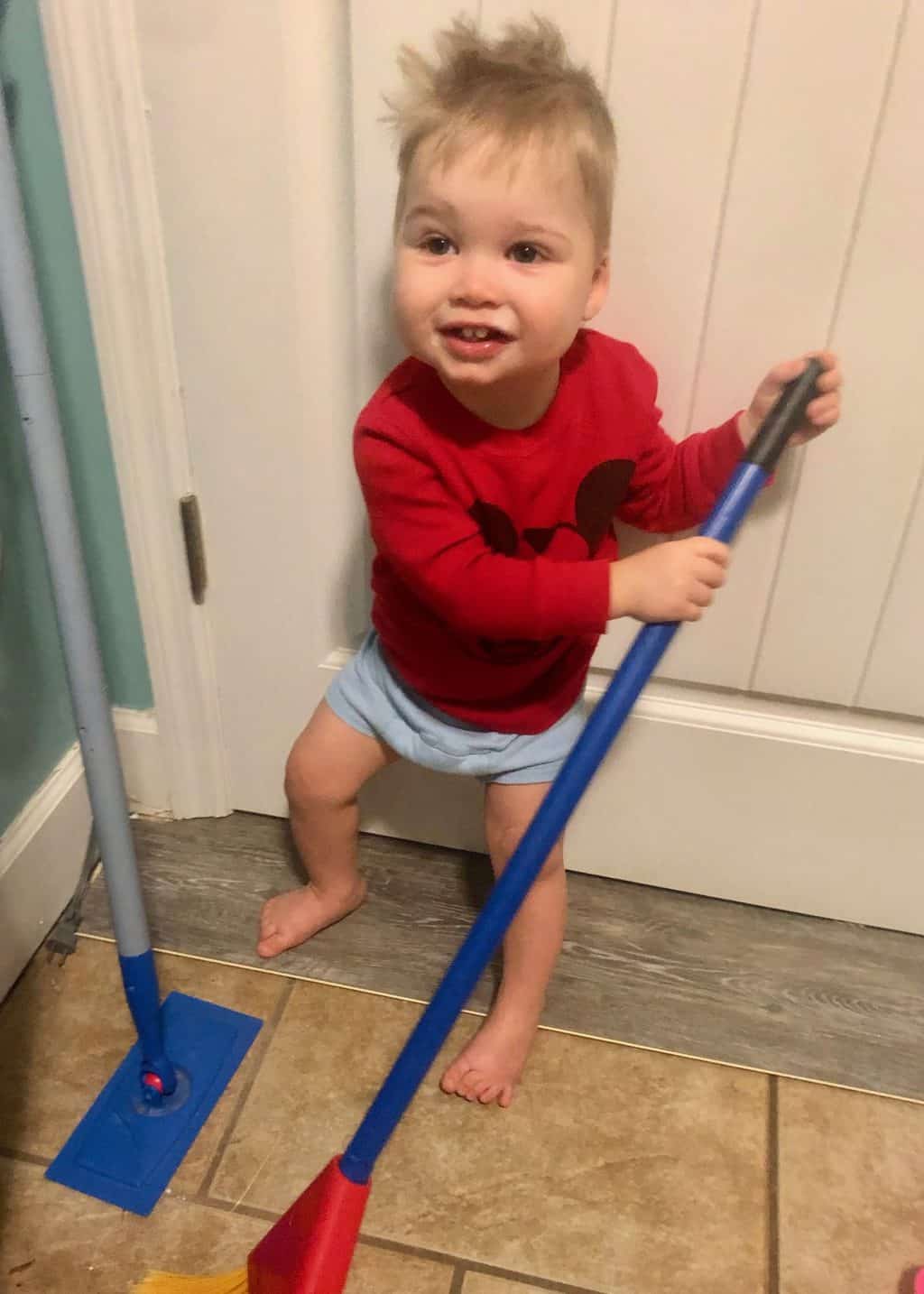 spear helping clean