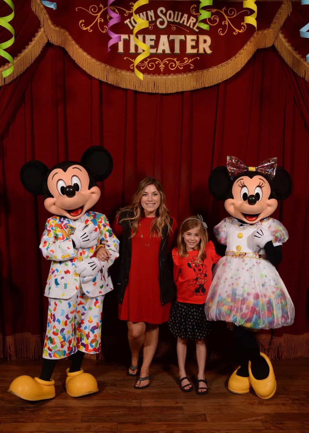 mom and daughter with mickey and Minnie is it worth staying at a disney resort