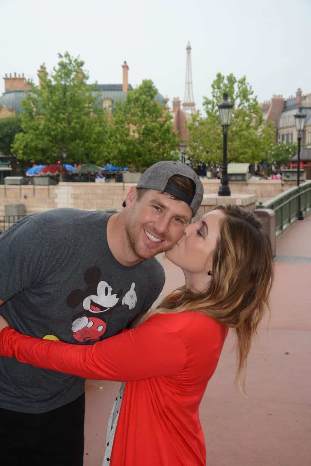 couple at disney world's Epcot