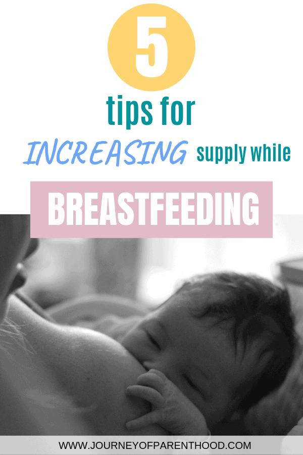 5 Tips for Increasing Supply While Breastfeeding