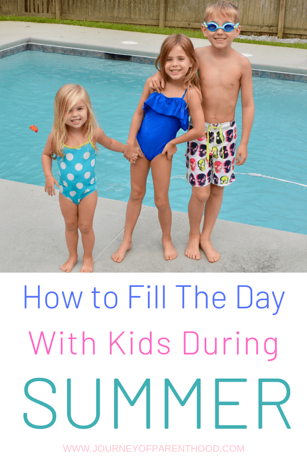 kids by pool - how to fill the day with kids during summer