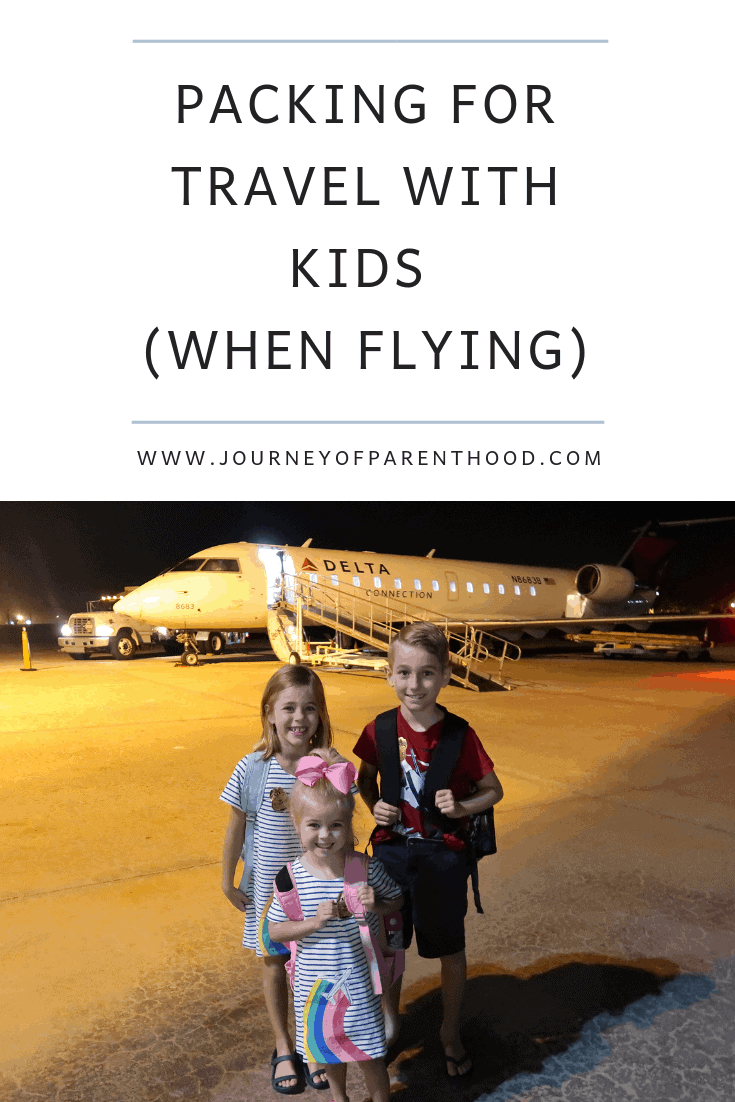 what to pack for travel with kids when flying