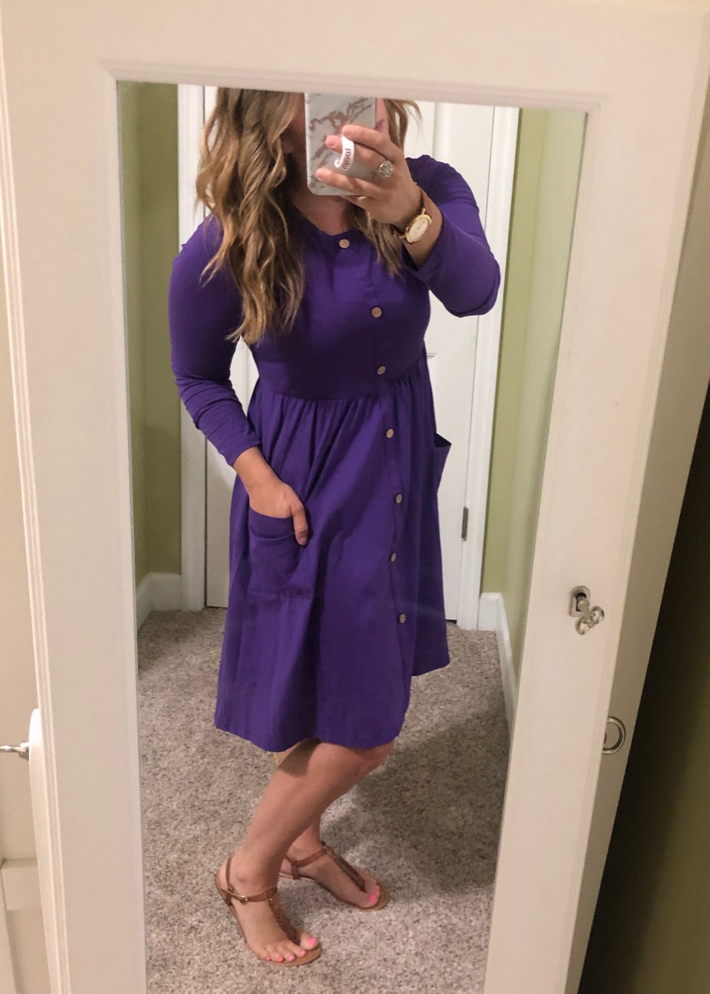 purple dress