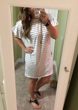 Black and White Stripe Dress