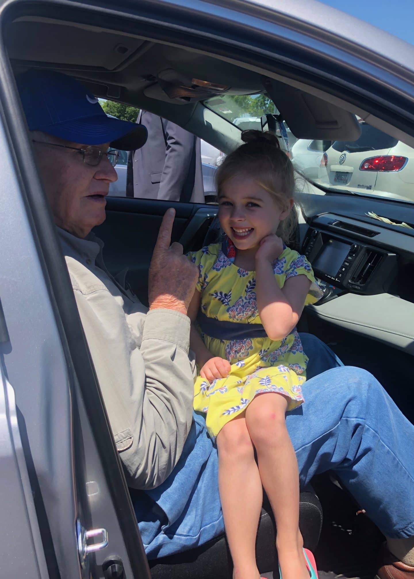 great grandfather with great granddaughter