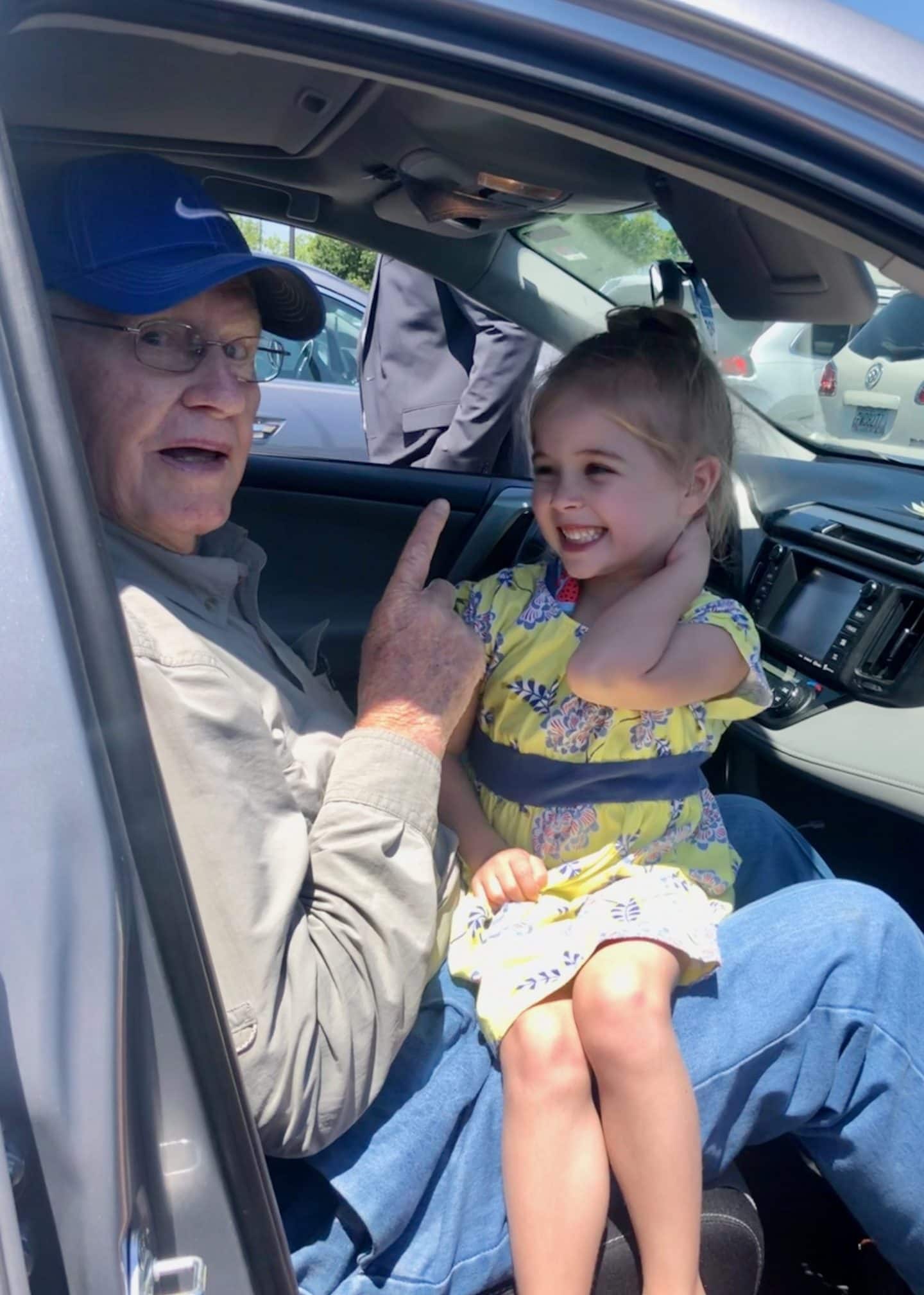 great grandfather with great granddaughter