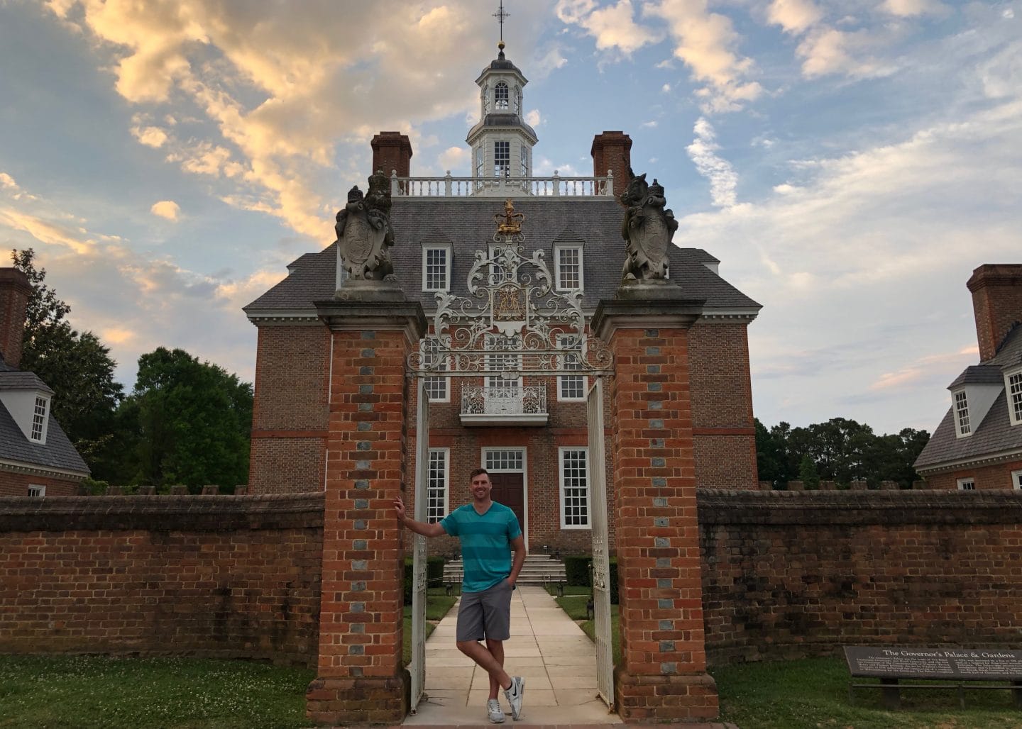 governors palace in Colonial Williamsburg