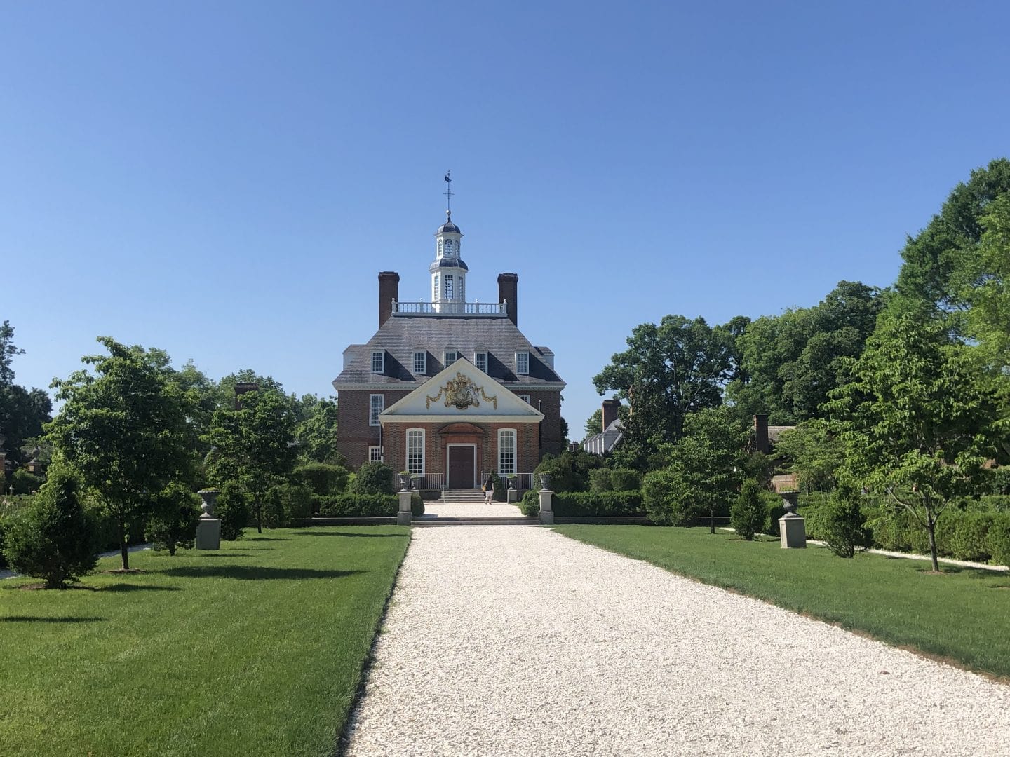 governors palace at Williamsburg Virginia