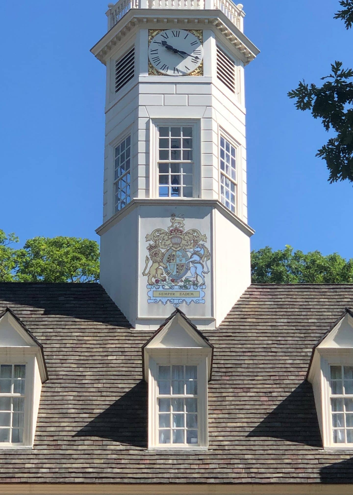 the capitol building in Colonial Williamsburg