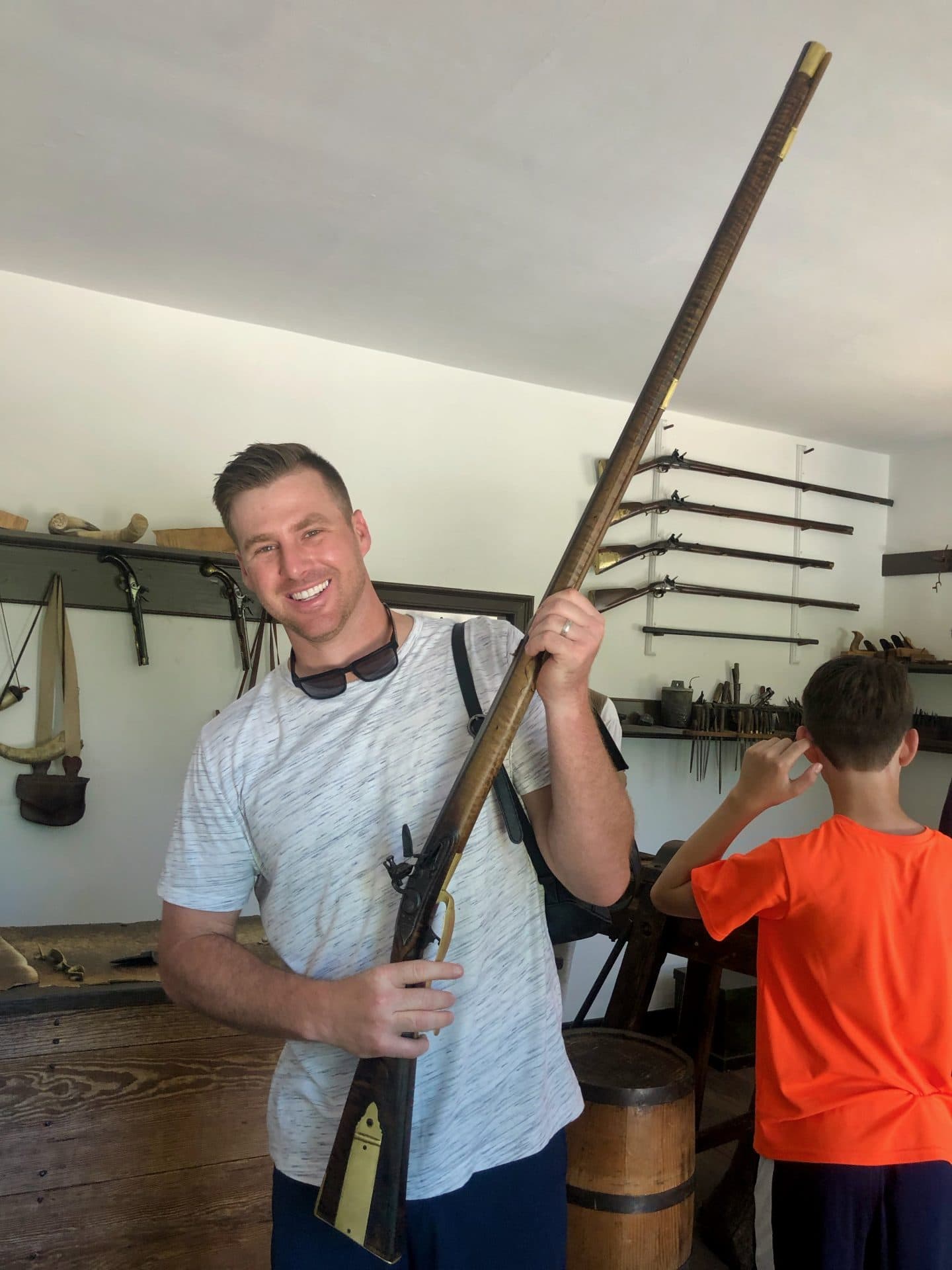 gunsmith at Colonial Williamsburg